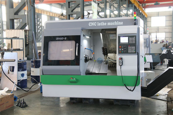 Y 축과 ｃ 축과 CK46D-8 4 주축  터닝센터는 침대 CNC 선반 기계를 기울입니다