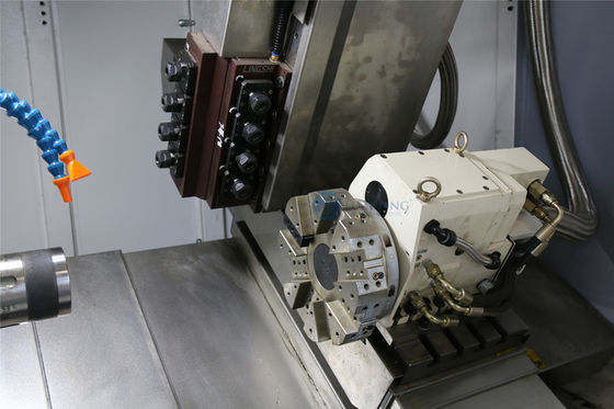Y 축과 ｃ 축과 CK46D-8 4 주축  터닝센터는 침대 CNC 선반 기계를 기울입니다